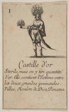 Gold Coast, from Game of Geography (Jeu de la Géographie), 1644. Creator: Stefano della Bella