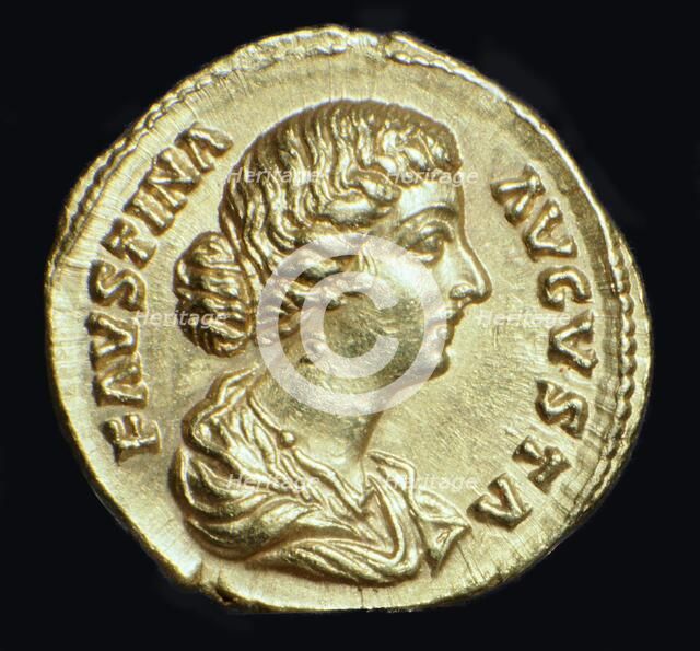 Gold coin of Faustina II, 2nd century. Artist: Unknown