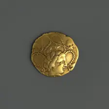 Gold Coin of the Veneti or Namneti, Celtic, mid-2nd century B.C. Creator: Unknown