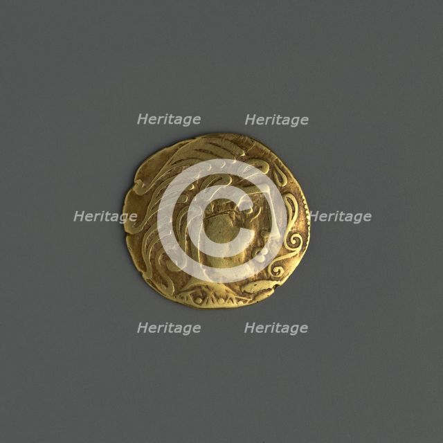 Gold Coin of the Parisii, Celtic, last quarter 2nd century B.C. Creator: Unknown.