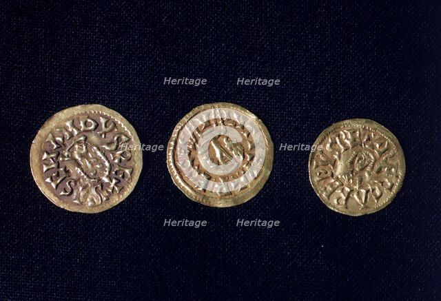 Gold coins, Visigothic period.