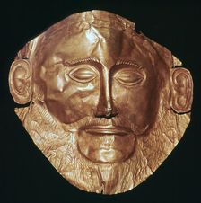 Gold death mask of Agamemmon 17th century BC