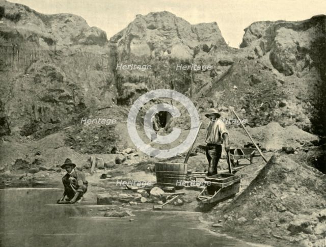 'Gold Diggers at Work near Beechworth, Victoria', 1901. Creator: Unknown.