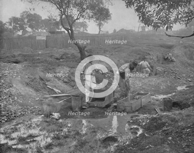 'Gold-Digging in Australia', 19th century. Artist: Unknown.