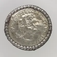 Gold Disk Brooch, Frankish, 6th-7th century. Creator: Unknown