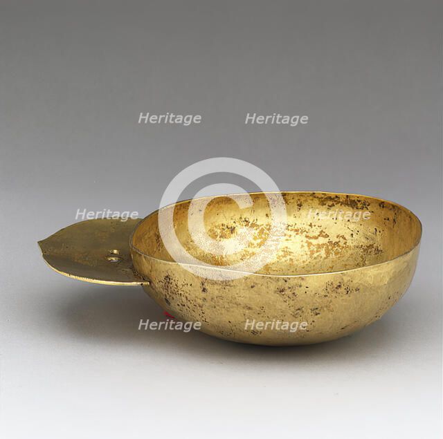 Gold Drinking Bowl with Handle, Avar, 700s. Creator: Unknown.