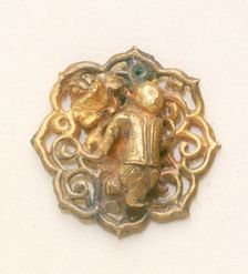 Gold filigree headdress fitting, Ming Dynasty, China, c1368-c1644. Creator: Unknown