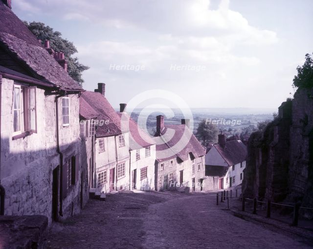 Gold Hill, Shaftesbury, Dorset, c1955.  Creator: Arthur Charles Kirby Ware.