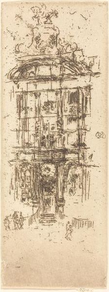 Gold-House, Brussels, 1887. Creator: James Abbott McNeill Whistler