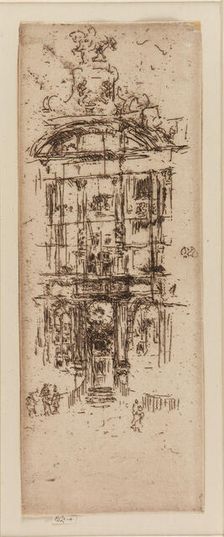Gold House, Brussels, 1887. Creator: James Abbott McNeill Whistler