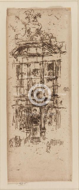 Gold House, Brussels, 1887. Creator: James Abbott McNeill Whistler.