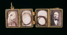 Gold locket said to have been given by Queen Victoria to John Brown, 19th century. Creator: Unknown