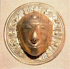 Gold Mask from Columbia, Pre-Columbian South America