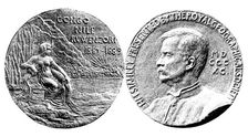 Gold Medal given to Mr. Stanley by the Royal Geographical Society, 1890. Creator: Unknown
