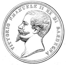 Gold Medal presented by the King of Sardinia to Mr. H. Lowman Taylor, 1858. Creator: Unknown