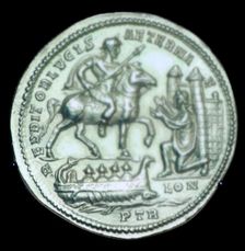 Gold medallion of Constantius I, 3rd century