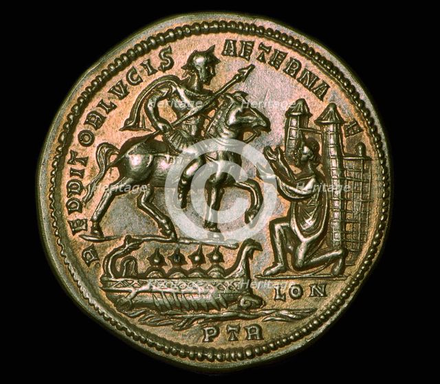 Gold medallion of Constantius I, 3rd century. Artist: Unknown
