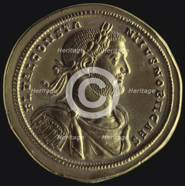 Gold medallion showing the Emperor Constantius Chlorus, Roman, (c296 AD?). Artist: Unknown