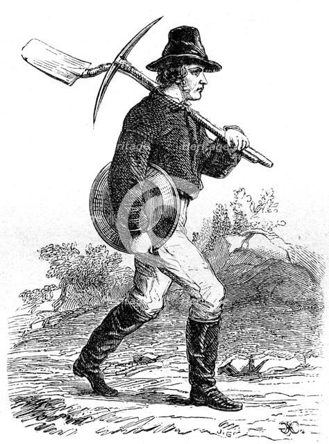 'Gold Miner', California, 19th century. Artist: Unknown