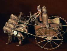 Gold model chariot from the Oxus treasure, Achaemenid Persian, from Tadjikistan, 5th-4th century BC