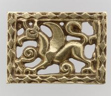 Gold Openwork Belt Mount, Avar, 700s. Creator: Unknown