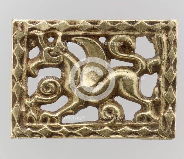 Gold Openwork Belt Mount, Avar, 700s. Creator: Unknown.