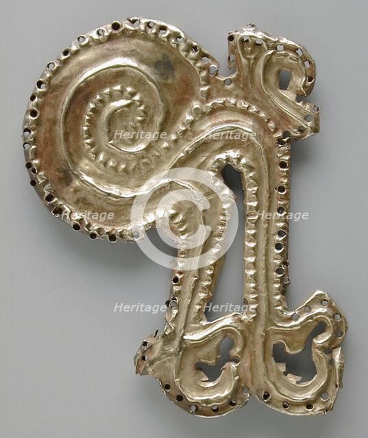 Gold Ornament with Embossed Decoration, 700 B.C.-A.D. 200. Creator: Unknown.