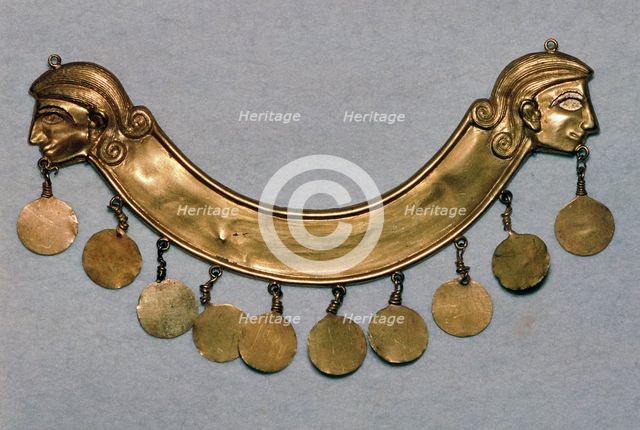 Gold pectoral from the Aegina treasure, 17th century BC. Artist: Unknown
