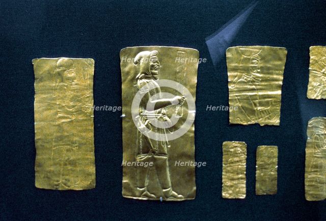 Gold plaques from the Oxus treasure, Achaemenid Persian, 5th-4th century BC. Artist: Unknown