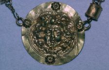 Gold Roman Gorgon's head pendant