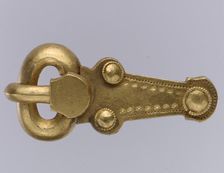 Gold Shoe Buckle, Langobardic, ca. 600. Creator: Unknown