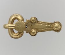 Gold Shoe Buckle, Langobardic, ca. 600. Creator: Unknown