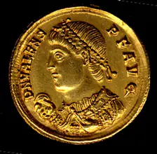 Gold Solidus of Valens (364-78), Byzantine, 364-378. Creator: Unknown