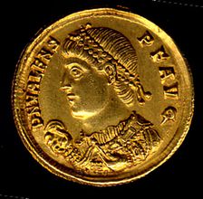 Gold Solidus of Valens (364-78), Byzantine, 364-378. Creator: Unknown