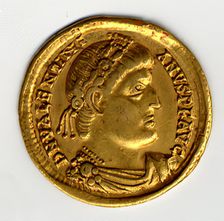 Gold Solidus of Valentinian I (364-75), Byzantine, 364-375. Creator: Unknown
