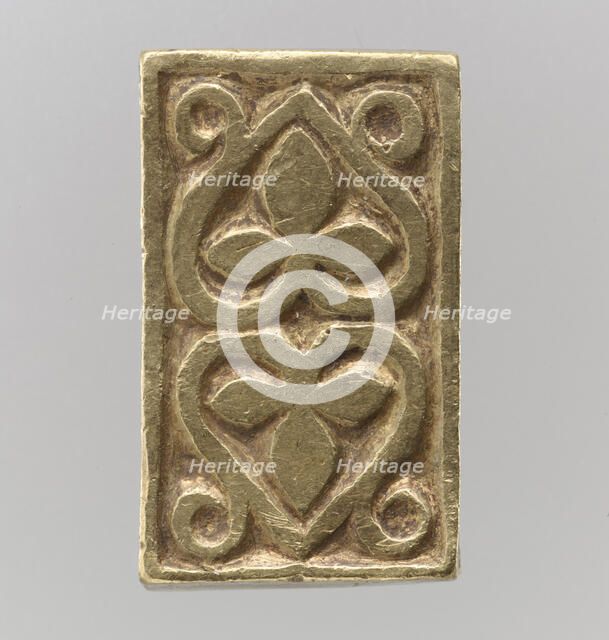 Gold Slide for a Belt or Strap, Avar, 700s. Creator: Unknown.