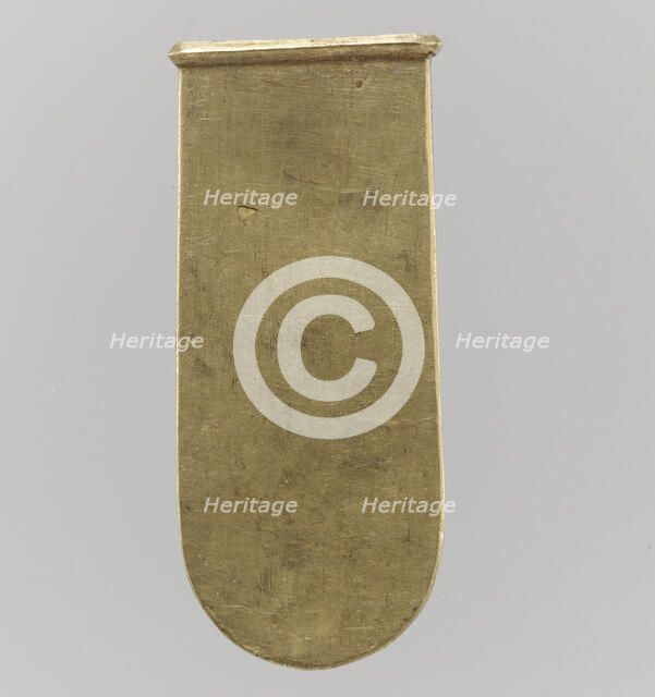 Gold Strap End (Unfinished), Avar, 700s. Creator: Unknown.