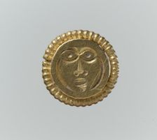 Gold Stud, possibly for a Horse Harness, Langobardic, ca. 600. Creator: Unknown
