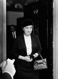 Golda Meir (1898-1978), Israeli Prime Minister, 1965. Creator: EH Emanuel