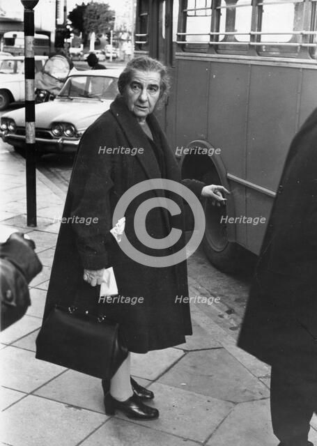 Golda Meir (1898-1978), Israeli Prime Minister. Artist: Unknown