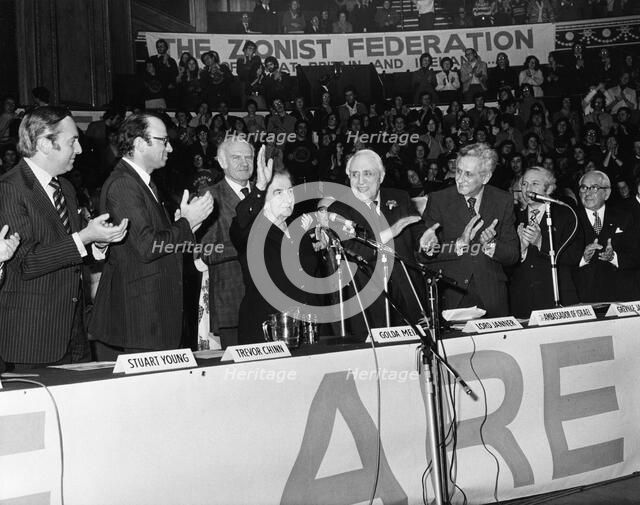 Golda Meir (1898-1978), Israeli Prime Minister. Artist: Unknown