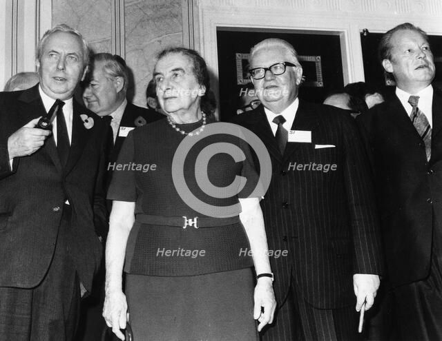 Golda Meir (1898-1978), Israeli Prime Minister. Artist: Unknown