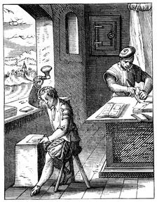 Goldbeater, 16th century (1849).Artist: Jost Amman