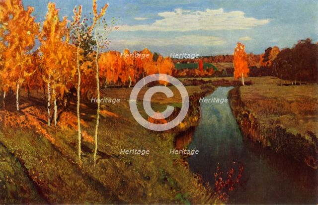 'Golden Autumn', 1895, (1965). Creator: Isaak Levitan.