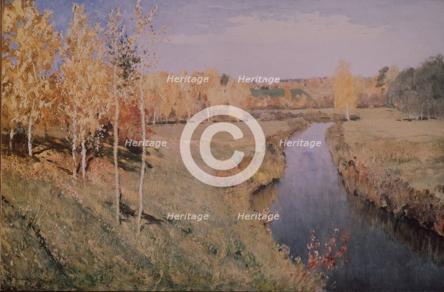 Golden autumn, 1895. Artist: Levitan, Isaak Ilyich (1860-1900)