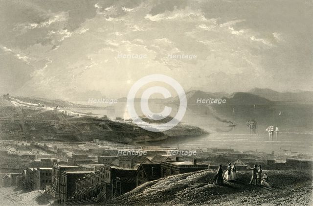 'Golden Gate (From Telegraph Hill)', 1872.  Creator: Edward Paxman Brandard.