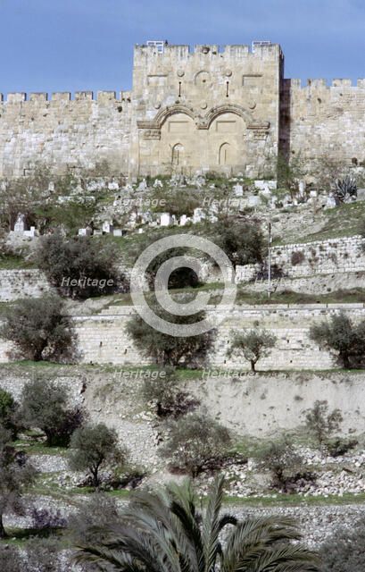Golden Gate, Jerusalem, Israel. 