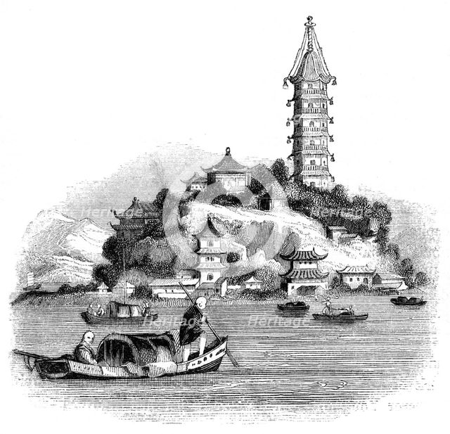 Golden Island, China, 1847.Artist: Palmer