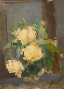 Golden Roses, 1896. Creator: Olga Boznanska