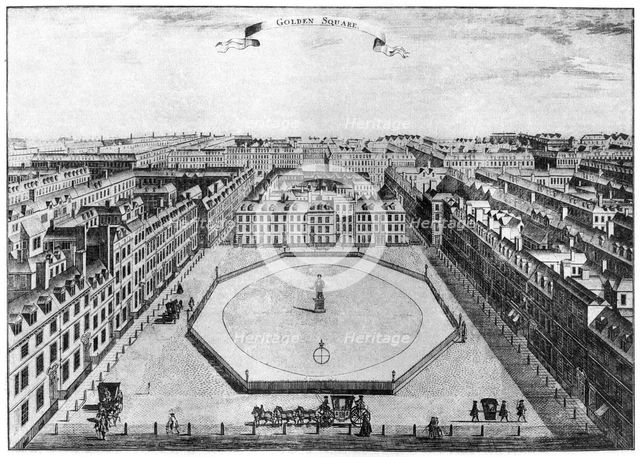 Golden Square, London, 18th century (1907). Artist: Unknown